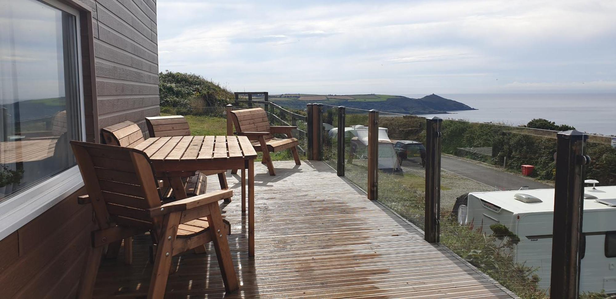 Sunset Sea View Chalet With Hot Tub Torpoint Ngoại thất bức ảnh